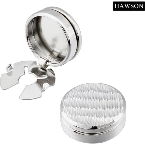 HAWSON 17 mm Retail Elegant Metal Fastener Cover Buttons for Mens French Shirt High Quality Buttons for Clothing cufflinks cover