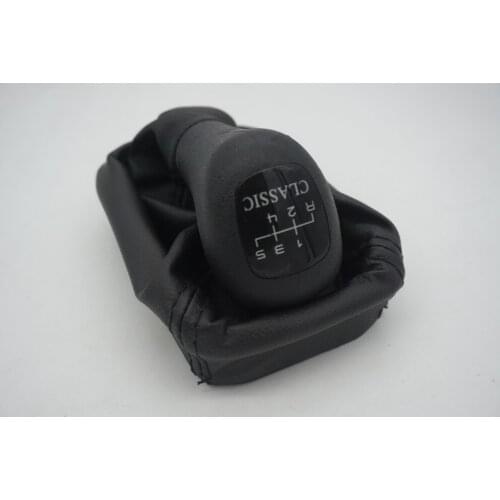 GOOD Shipping Car Gear Shift Knobs With Leather Boot 5 Speed For Mercedes Benz W202 C Class CLASSIC INNER HOLE DIAMETER 13MM