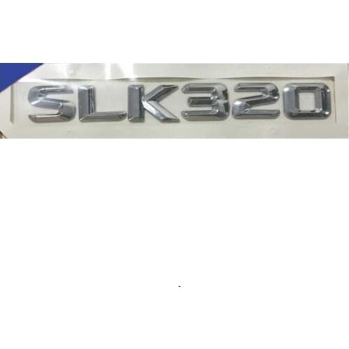 Chrome " SLK 320 " Car Trunk Rear Letters Word Badge Emblem Letter Decal Sticker for Mercedes Benz SLK320