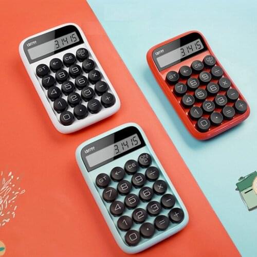 Retro Calculator 3 Colors Disabled Decompression Separable Keycap Off Smart Mini Trumpet Portable Student Office Calculation