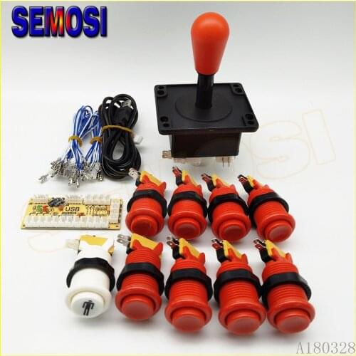Classic Arcade Game DIY Parts for MAM Zero Delay USB Encoder Happ Type Arcade Joystick Buttons