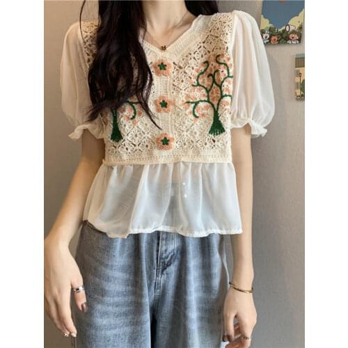 Mafokuwz Womens Chiffon Shirts