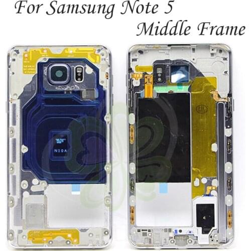 High Quality For Samsung Galaxy Note 5 Mid Bezel Metal Frame Housing Chassis For Samsung Galaxy Note5 N920 Middle Frame