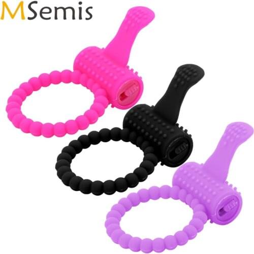 Men Sex Toys Soft Silicone Masturbation Delay Ejaculation Penis Vibrating Ring Masculino Intense Stimulation Cock Ring Adult Toy