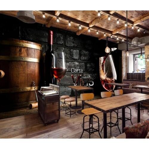 Bacal custom 3D wallpaper mural European retro vintage winery culture background wall living room bedroom Bar 5d home decoration