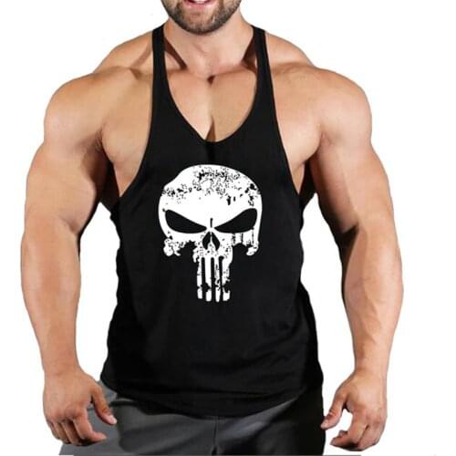 NEW Bodybuilding Sporty Tank Tops Men Gyms Fitness Workout Sleeveless Shirt Male Stringer Singlet Summer Casual Loose Undershirt