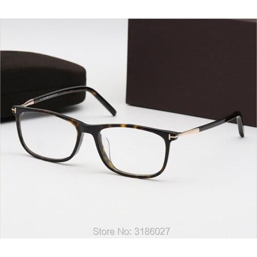 Optical Brand Designer Tom eyeglass vintage acetate women men myopia prescription glasses eyewear oculos de grau with Box