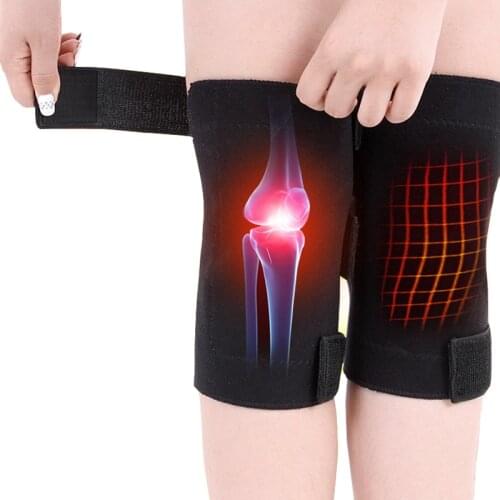 1 Pair Adjustable Therapy Knee Brace Support Sleeve Warm Self Heating Tourmaline Knee Pad Pain Relief Patella Protector For Gift