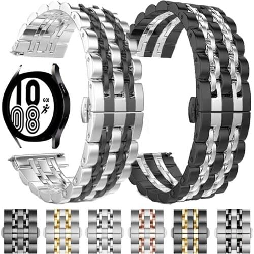 Stainless Steel Strap for Samsung Galaxy Watch 4 Classic 46mm 42mm Watch4 44mm 40mm 3 Band Bracelet Active2 20mm 22mm Wristbands