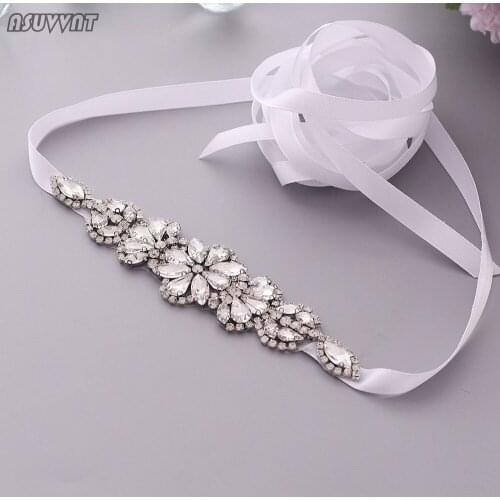 Wedding Belt For Bride Rhinestone Applique Decoration Dress Waist Seal Luxury Crystal Wedding Dress Belt For Girls Party