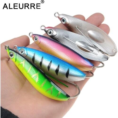 1PCS 60MM 80MM Spoon Bait Fishing Lure 7g 18g Sinking Wobbler Long Shot Swimbait Plastic Crankbait Jerkbait Hard Trout Bass