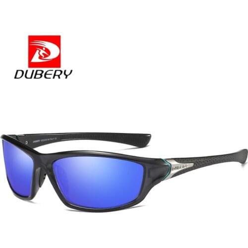 DUBERY Square Sports Style Polarized Sunglasses Men Brand Original Design Sun Glasses Male Ultralight Glasses Frame Goggles