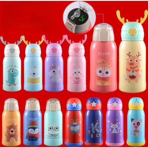 550ml Baby Feeding Bottle Stainless Steel Milk Thermos for Children Insulated Hot Water Bottle Warmer Leak-poof Thermal Cup