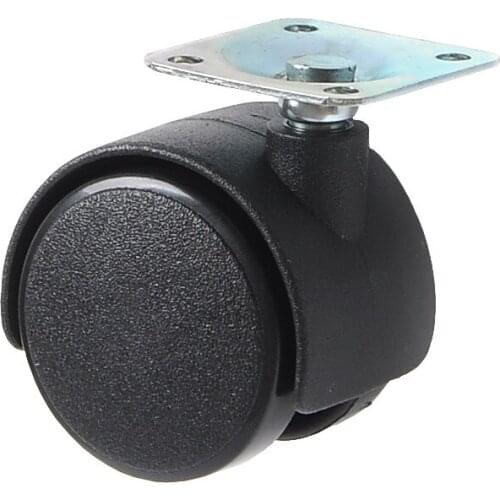 Universal Casters 1/1.5/2 Inch Small Plastic Wheels Flat Swivel Castors Electric Refrigerator Silent Wheels