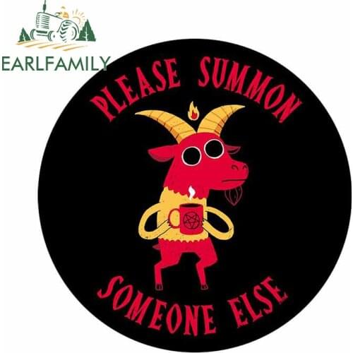 EARLFAMILY 13cm x 12.8cm for Summon Someone Else Vinyl Car Stickers Windows Surfboard Motorcycle Camper JDM Decal for VAN SUV