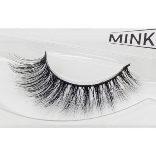 Visofree 1 pair MYKONOS mink lashes wholesale 100% real mink fur Handmade crossing lashes individual strip thick lash 01