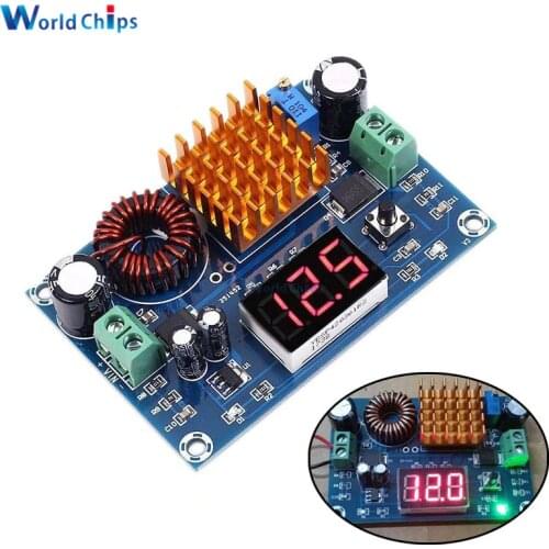 XH-M411 DC 3V-35V to DC 5V-45V Boost Converter Module Voltage Regulator Adjustable Step Up Voltmeter Digital Display Module