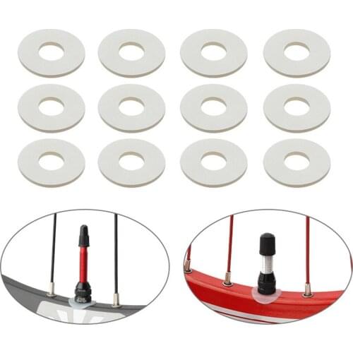 12pcs/set MTB Bicycle Silicone Presta Valve Sticker Rim Protection Air Nozzle Pad Tire Gasket Protective Pads Bike Repair Tools