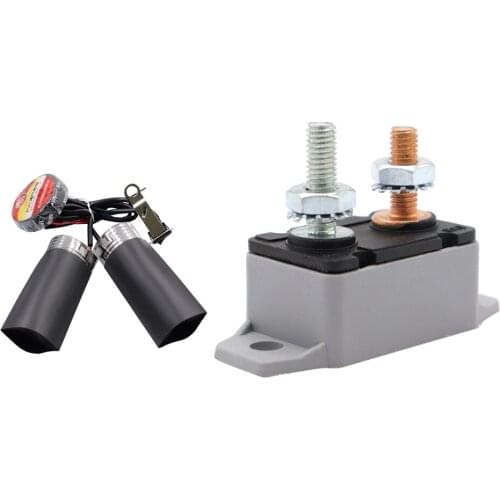 12V Heated Grip Throttle Pads Covers and 20A Circuit Breaker Automatic Reset