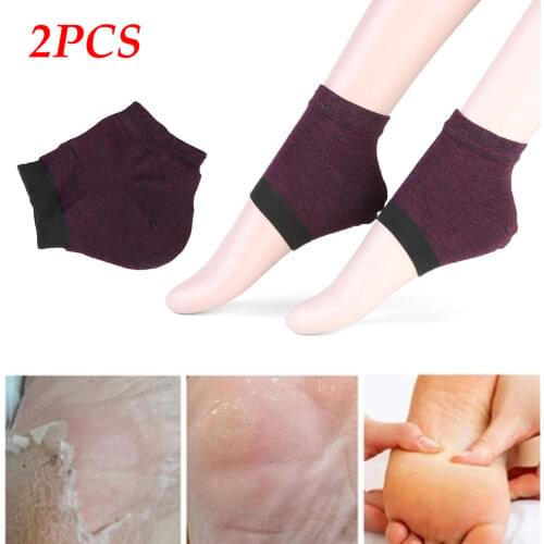 2PCS Heel Gel Socks Moisturing Spa Foot Protector Anti Dry Anti Cracked Chapped Exfoliating Foot Skin Health Care Tools