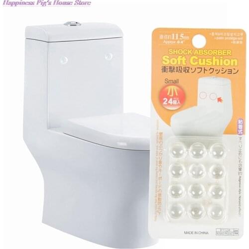 24Pcs/Set Hot Sale Transparent Anti Slip Silicone Shock Absorber Soft Cushion For Closestool Furniture Accessories Wholesale