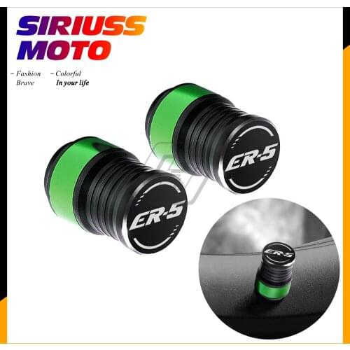 Motorcycle Accessories Wheel Tire Valve Caps Covers Case for Kawasaki ER5 ER-5 All Year