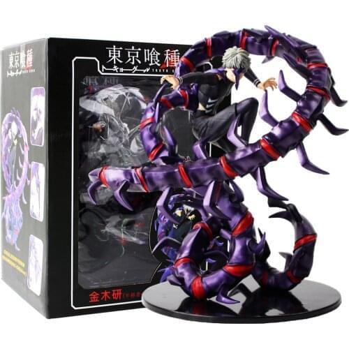 Anime Tokyo Ghoul Figure Kaneki Ken Touka Kirishima PVC Model Toys Kaneki Ken Awakening Figurine Generation of Dark Jin Muyan