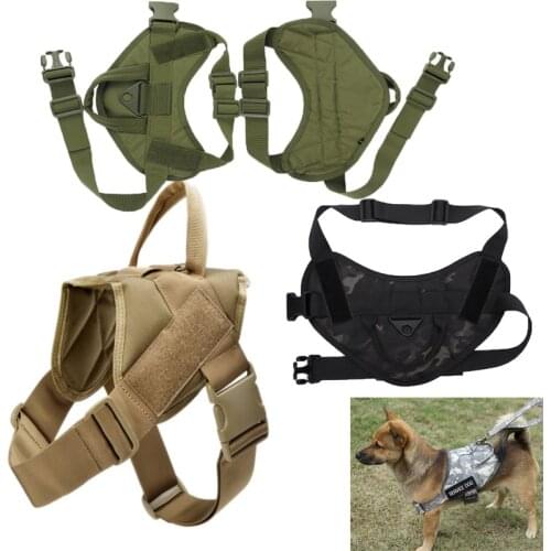 Army Tactical K9 Dog Vests Outdoor Military Dog Clothes Load Bearing Training Hunting For Service Dog Body Armor Pets Vest Gear