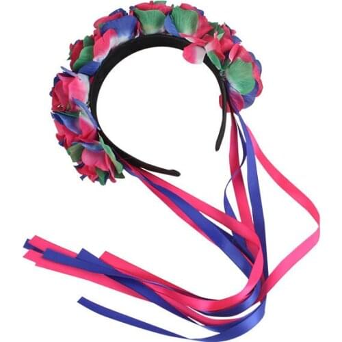 Bohemian Floral Headbands Flower Party Wreaths Hairband Ornaments Beach Garland wedding birthday home decor