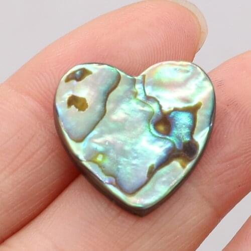 Natural Abalone Shell Beads Heart-shaped Accessories Handmade Crafts DIY Exquisite Retro Jewelry Bracelet Necklace
