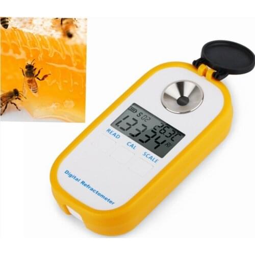 Honey Digital Refractometer High Suger Concent Meter Brix 0~90% Be 38~48 Water 38-5% Bees Sugar Food ATC Beekeeping Analyzer