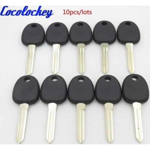 Cocolockey 10pcs/Lot Transponder Key Shell for Hyundai Accent Sonata NF Elantra Car Replacement No Chip Inside with Left Blade