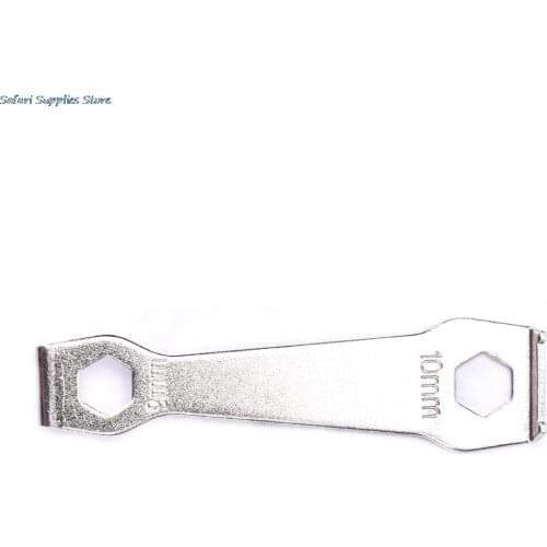 Two Ends Bicycle Chain Ring Bolts Wrench Chainwheel Dismounting Tool Crankset Chainring Nut Wrench Spanner Multifunctional Tools