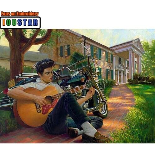 King of rock Elvis Photo Drill Mosaic photo 5D DIY Diamond painting 3D cross stitch kits Home embroidery Diamond Decor for gifts