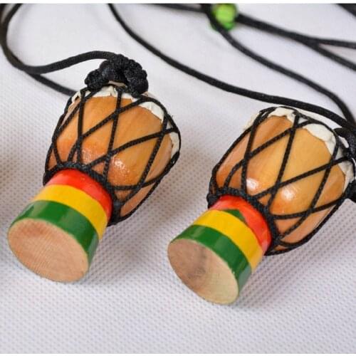 MINI Jambe Drummer Djembe Percussion Musical Instrument African Hand Drum For Childrens toys or neck ornaments