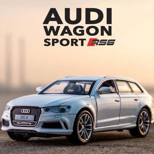 1:32 Audi RS6 Car Model Alloy Car Die Cast Toy Car Model Pull Back Childrens Toy Collectibles Gift Free Shipping Station Wagon
