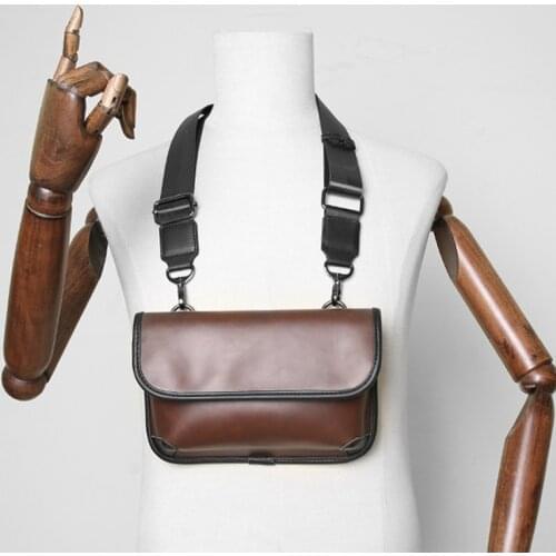 2021 New Mens Crossbody Bag High Quality PU Leather Shoulder Bags Male Casual Travel iPad Storage Pocket Teenager Messenger Bag