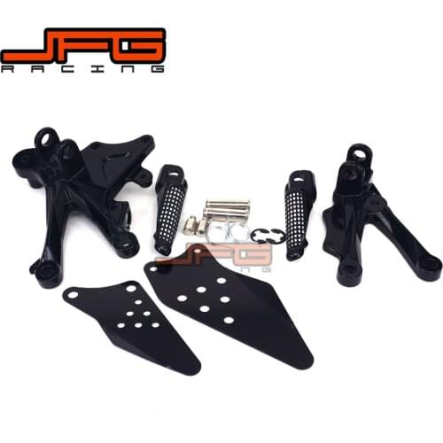 Footrests Front Foot Pegs Pedals Rest Footpegs For KAWASAKI ZX10R ZX-10R 2006-2010 2006 2007 2008 2009 2010 Motorcycle