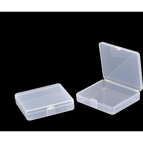 2pcs/lot Transparent Toolbox Electronic Plastic Parts Container Tool Box Screw Fish Hook Drill Bit Component Storage Box