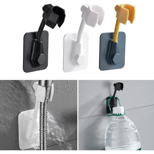 Bathroom Accessories Adjustable Shower Head Holder Rack Bracket Suction Cup Shower Bracket Wall Mounted Nozzle Holder