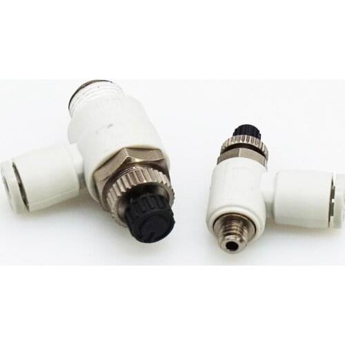 SMC type AS Series Elbow Type Cylinder Speed Controller valve with One-touch Fitting L type throttle valve Meter-out type