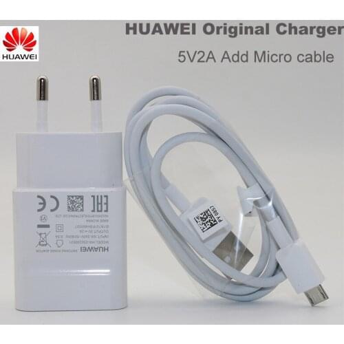 Original EU US Huawei Mate 10 Lite charging 5V2A charger and micro cable for p8 p9 p10 lite mate 10 lite Honor 8x 7x y5 y6 y7 y9