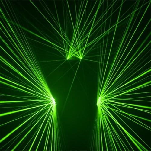 SJ81 DJ stage show wears green laser gloves lighted laser glasses dance costume led robot men performance wears projector party
