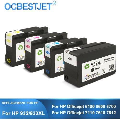 [Third Party Brand] For HP 932XL 933XL 932 933 XL Replacement Ink Cartridge For HP Officejet 6100 6600 7110 7510 7512 7610 7612