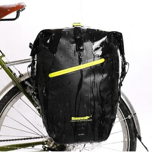 RHINOWALK Waterproof Bike Bag 27L Travel Cycling Bag Basket Bicycle Rear Rack Tail Seat Trunk Bags bicycle bags & panniers