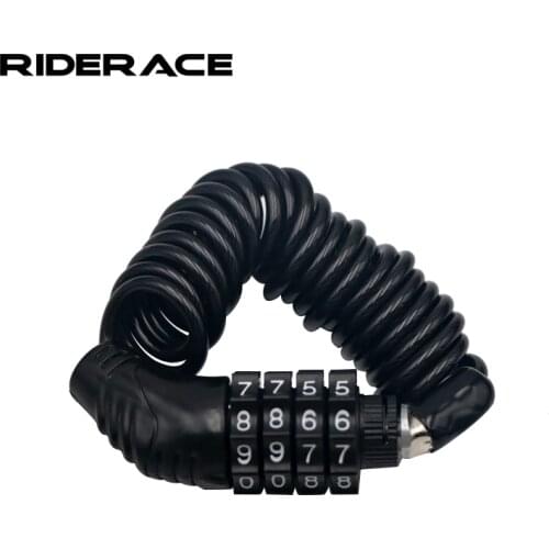 Bicycle Chain Lock Four-Digit Password Portable Anti-Theft Anti-Cutting Bike Electric Motorcycle Password Lock Cycling Accessory