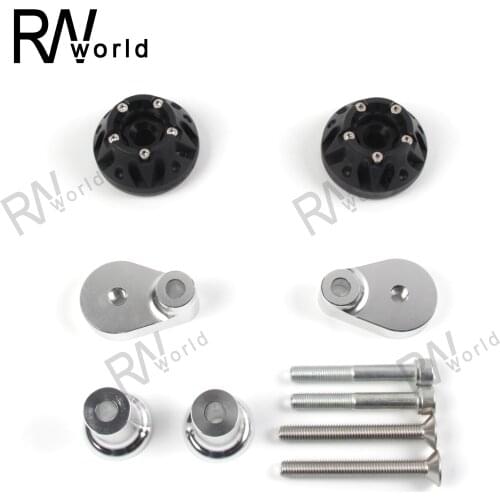 1 Set Motorcycle CNC Aluminum Crash Pads Engine Case Sliders Protector For YAMAHA YZF R1 2007 2008 YZFR1 YZF-R1 07 08 Black Gold