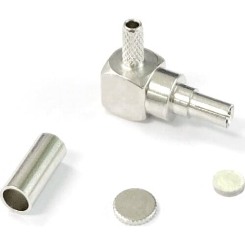 1PC CRC9 TS9 Male Connector Right Angle for RG316 RG174 Cable For 3G 4G Wireless USB Modem termianl