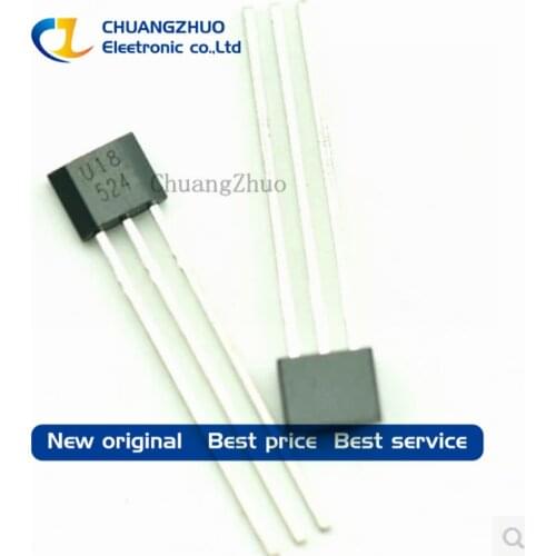 100 pcs U18 US1881 OH188 1881 U18 Hall Effect Sensor Magnetic Detector Hall Sensor Motor