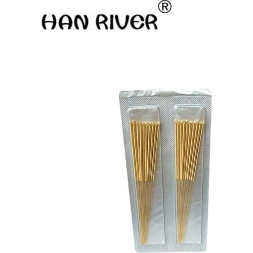 HANRIVER 2018 20 pieces all gilded filiform needle acupuncture needle acupuncture needle as lily